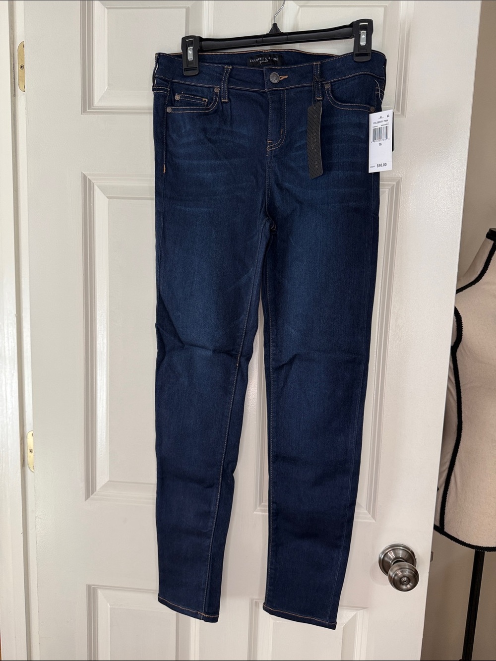 Celebrity Pink Girls Dark Indigo Stretch Skinny Jeans